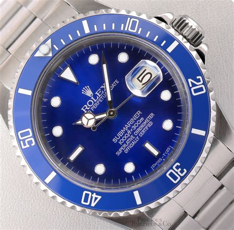 rolex submariner blue stainless steel